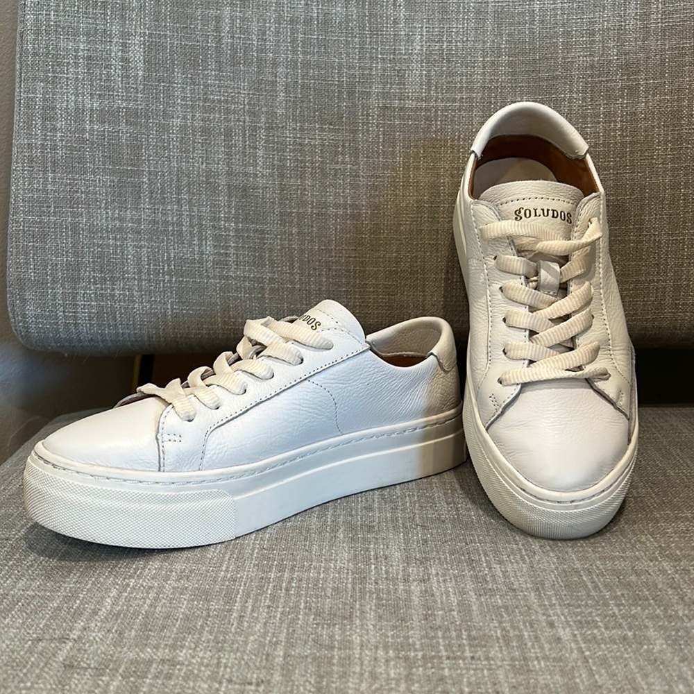 Soludos Ibiza platform leather sneakers